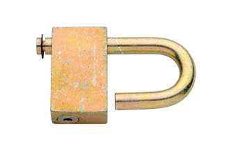 Integral Padlock With Preloaded #6 Lock Mechanism - Short Shackle 5/16” - Preloaded Padlocks