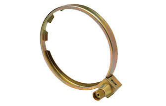 Armor Ring, Solid Carbon Steel, Plastic Ferrule Without Side Seal Tab - Armor Front Entry Rings