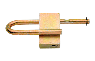 Preloaded one-piece padlock