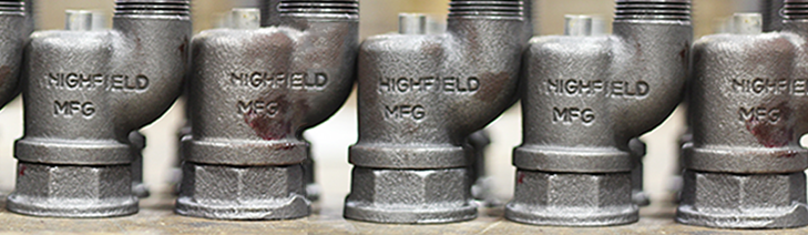 Highfield Manufacturing water valves