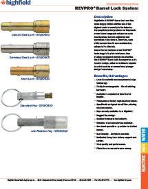 REVPRO Barrel Lock & Key System